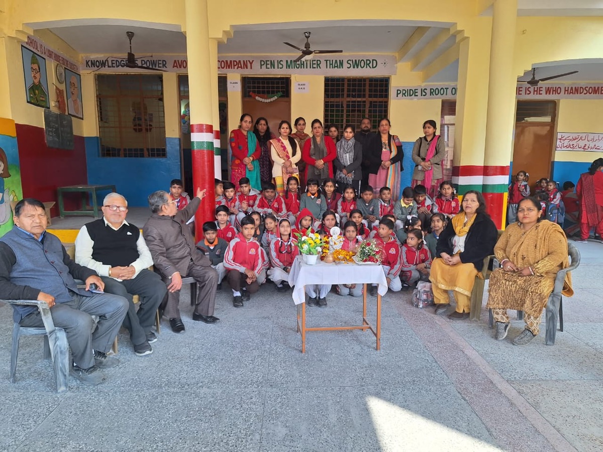Students, teachers and guests at a school function